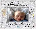 christening/infant baptism frame