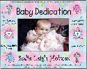 baby dedication frame