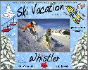 ski/winter vacation frame