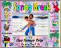 spring break beach frame