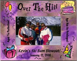 Over The Hill Birthday frame ©DLE, Inc.