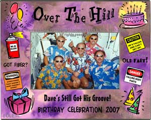 Over The Hill Birthdya Male Version frame ©DLE, Inc.