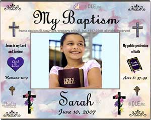 My Baptism frame ©DLE, Inc.