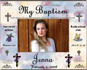 My Baptism Images frame ©DLE, Inc.