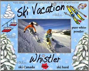 Ski/Winter Vacation frame ©DLE, Inc.