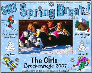 Spring Break Ski frame ©DLE, Inc.