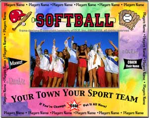 Softball Team frame ©DLE, Inc.