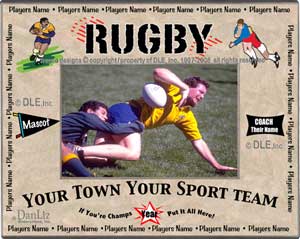 Rugby Team frame ©DLE, Inc.