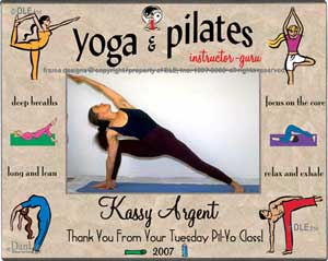 Yoga and Pilates frame ©DLE, Inc.